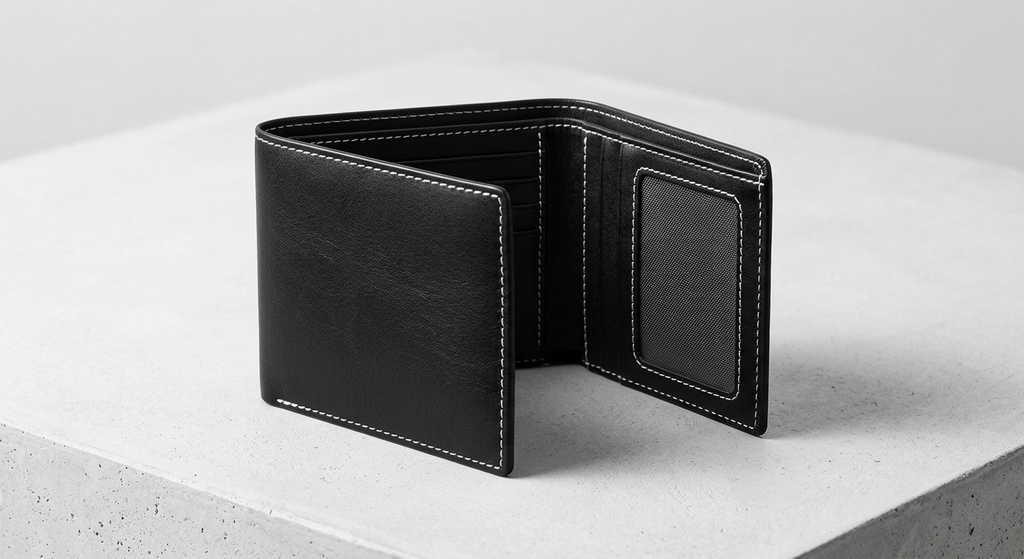 The Urban Navigator: Sophistication in Black Leather